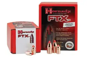 HORNADY 45CAL (.452") 250GR FTX (450 BM) BULLETS 50CT