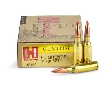 HORNADY CUSTOM 6.5 GRENDEL 123GR SST AMMO 20RDS