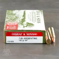 HORNADY CUSTOM 7.65 ARGENTINE 150GR SP AMMO 20RDS