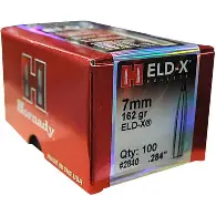 HORNADY 7MM (.284") 162GR ELD-X BULLETS 100CT