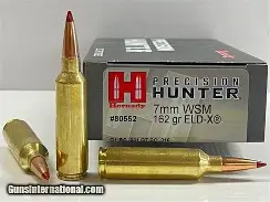 HORNADY PRECISION HUNTER 7MM WSM 162GR ELD-X AMMO 20RDS