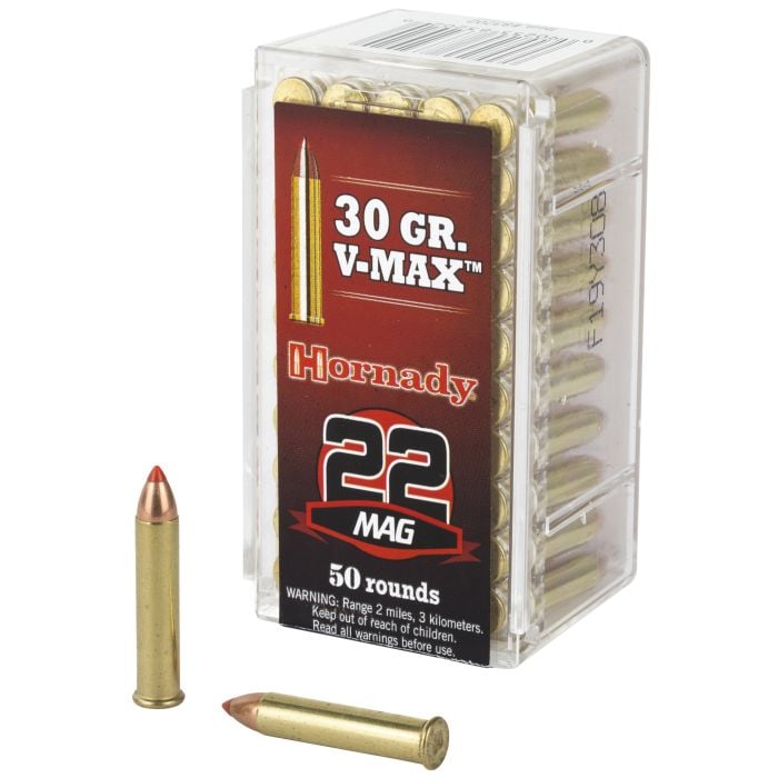 Hornady .22 WMR 30gr V-MAX – 50rd