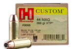 HORNADY CUSTOM 44 MAG 300GR XTP JHP AMMO 20RDS