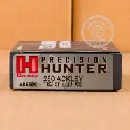 HORNADY 280 ACKLEY IMP 162GR ELD X AMMO 20RDS