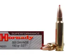 HORNADY SUPERFORMANCE 300 SAVAGE 150GR SST AMMO 20RDS