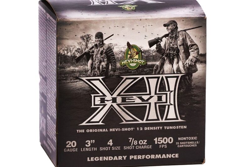 HEVI SHOT XII WATERFOWL 20GA 3" 1500FPS 7/8OZ #4 AMMO 25RDS
