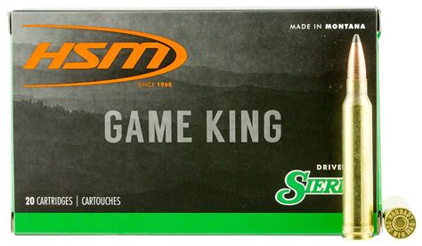 HSM 300 REM SAUM 180GR GAME KING 25RDS HSM 300 REM SAUM 180GR GAME KING AMMO 20RDS