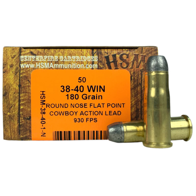 HSM 38-40 WIN 180GR RNFP AMMO 50RDS