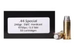 HSM 44 SPECIAL 240GR SEMI-WADCUTTER AMMO 50RDS