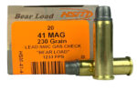 HSM BEAR 41 REM MAG 230GR SWC AMMO 20RDS