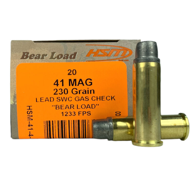 HSM BEAR 41 REM MAG 230GR SWC AMMO 20RDS