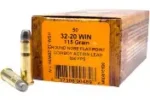 HSM 32-20 WIN RNFP 115GR AMMO 50RDS