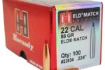 HORNADY 22 CAL (.224") 88GR ELD MATCH BULLETS 100CT