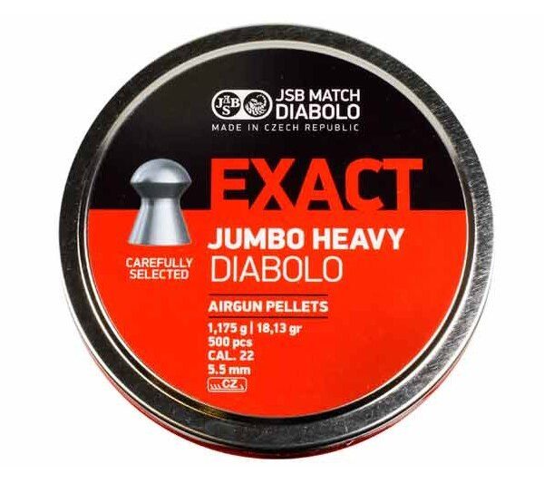 JSB JUMBO HEAVY 22CAL 18.13GR PELLETS 500CT