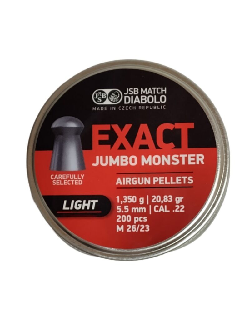 JSB JUMBO MONSTER LIGHT 22CAL 20.83GR 200CT