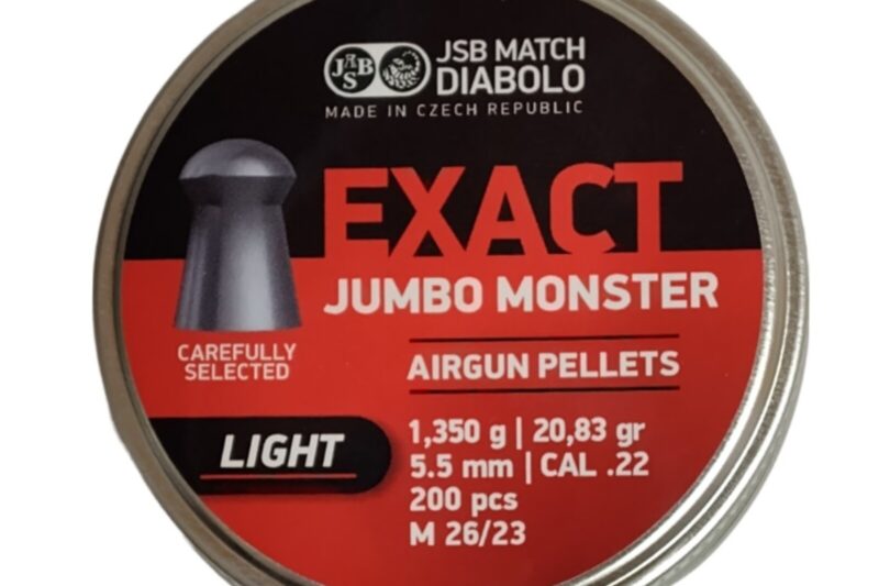 JSB JUMBO MONSTER LIGHT 22CAL 20.83GR 200CT JSB JUMBO MONSTER LIGHT 22CAL 20.83GR 200CT