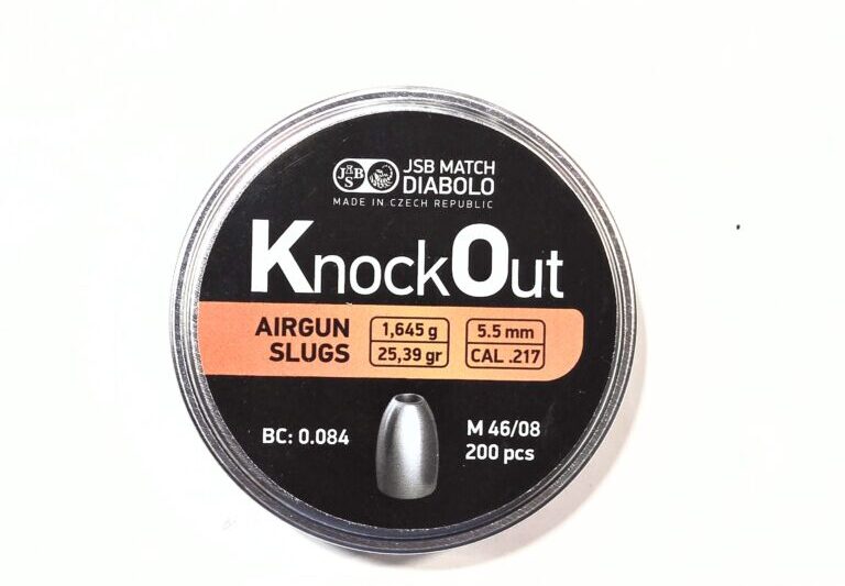 JSB KNOCK OUT SLUGS 22CAL 25.39GR 200CT JSB KNOCK OUT SLUGS 22CAL 25.39GR PELLETS 200CT