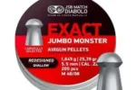 JSB JUMBO MONSTER REDESIGNED SHALLOW 22CAL 25.39GR PELLETS 350CT