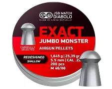 JSB JUMBO MONSTER REDESIGNED SHALLOW 22CAL 25.39GR PELLETS 350CT