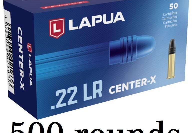 LAPUA 22LR 40GR CENTER-X AMMO 500RDS