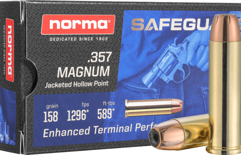 NORMA 357 MAG 158GR JHP NORMA SAFEGAURD 357 MAG 158GR JHP AMMO 50RDS