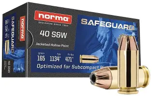 NORMA NXD 40 S&W 93GR AMMO 20RDS