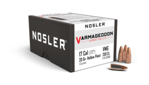 NOSLER VARMEGEDDON 17CAL (.172") 20GR FBHP BULLETS 250CT