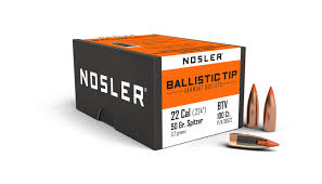 NOSLER 22CAL (.224") BT VARMINT BULLETS 50GR 100CT