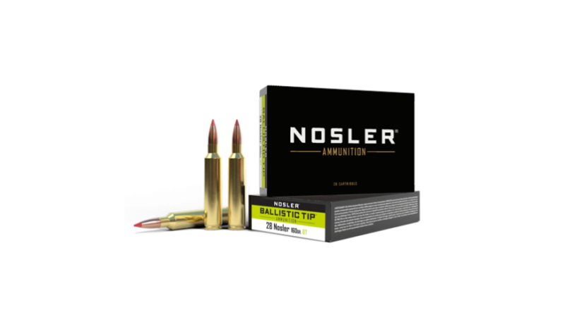 NOSLER BALLISTIC TIP 28 NOSLER 160GR AMMO 20RDS