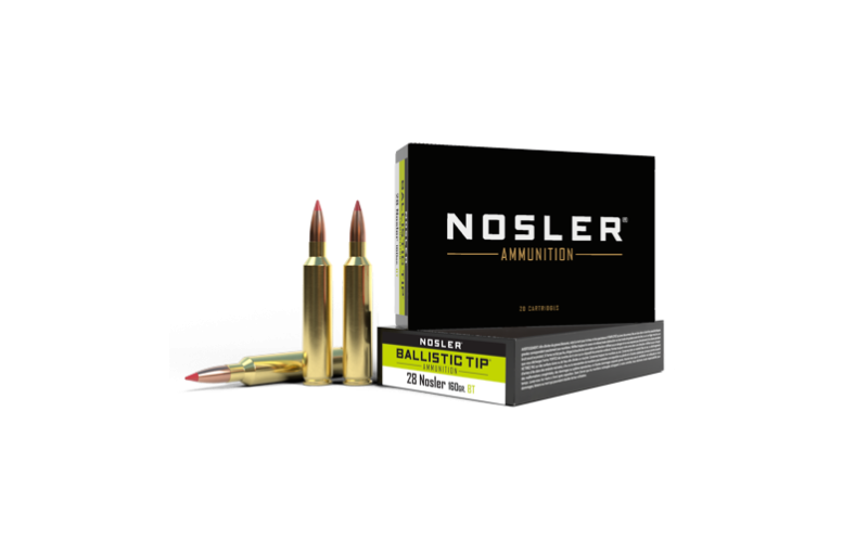 NOSLER 28 NOSLER 160GR BALLISTIC TIP AMMO 20CT NOSLER BALLISTIC TIP 28 NOSLER 160GR AMMO 20RDS