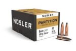 NOSLER 6MM (.243") 100GR PARTITION SPITZER BULLETS 50CT