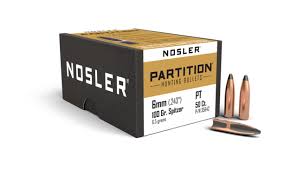 NOSLER 6MM (.243") 100GR PARTITION SPITZER BULLETS 50CT