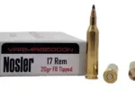 NOSLER VARMAGEDDON 17 REMINGTON 20GR FB TIPPED AMMO 20RDS