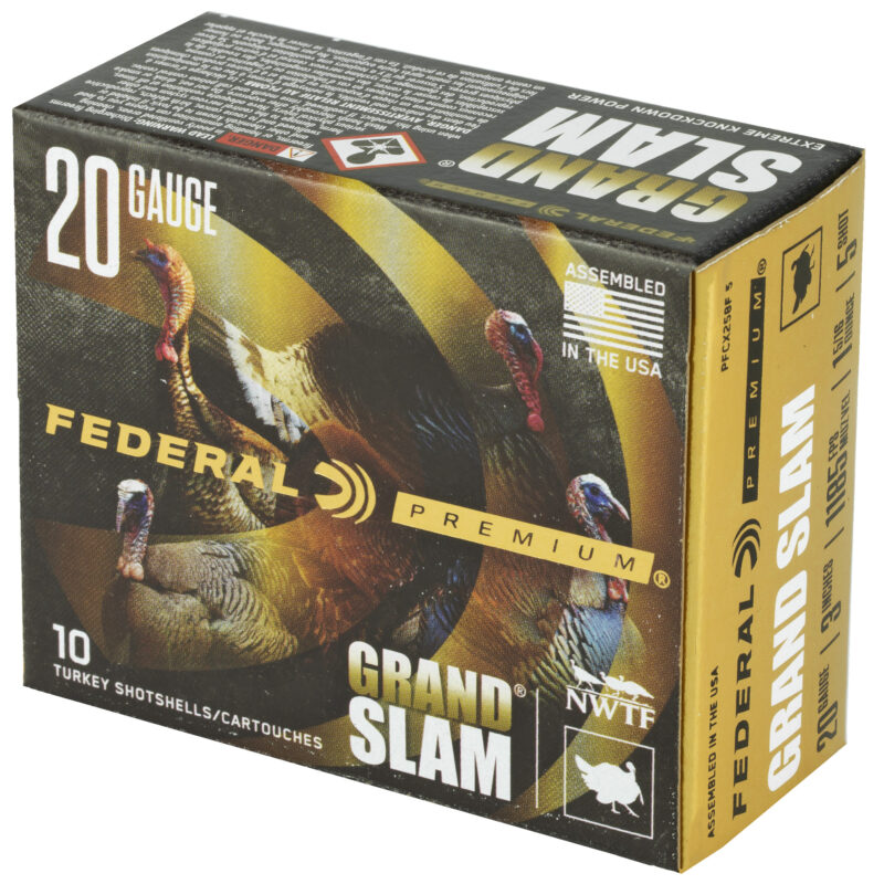 FEDERAL GRAND SLAM TURKEY 20GA 3" 1-5/16OZ 1185FPS #5 AMMO 10RDS