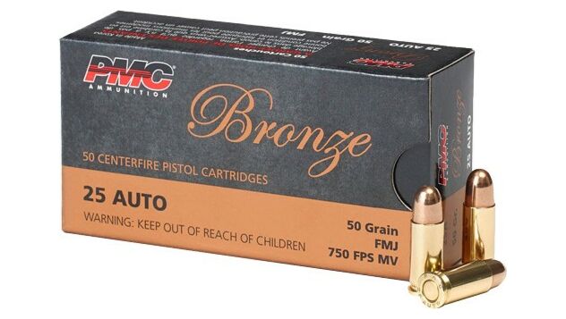 PMC 25 ACP 50GR FMJ-RN PMC 25 ACP 50GR FMJ-RN AMMO 50RDS