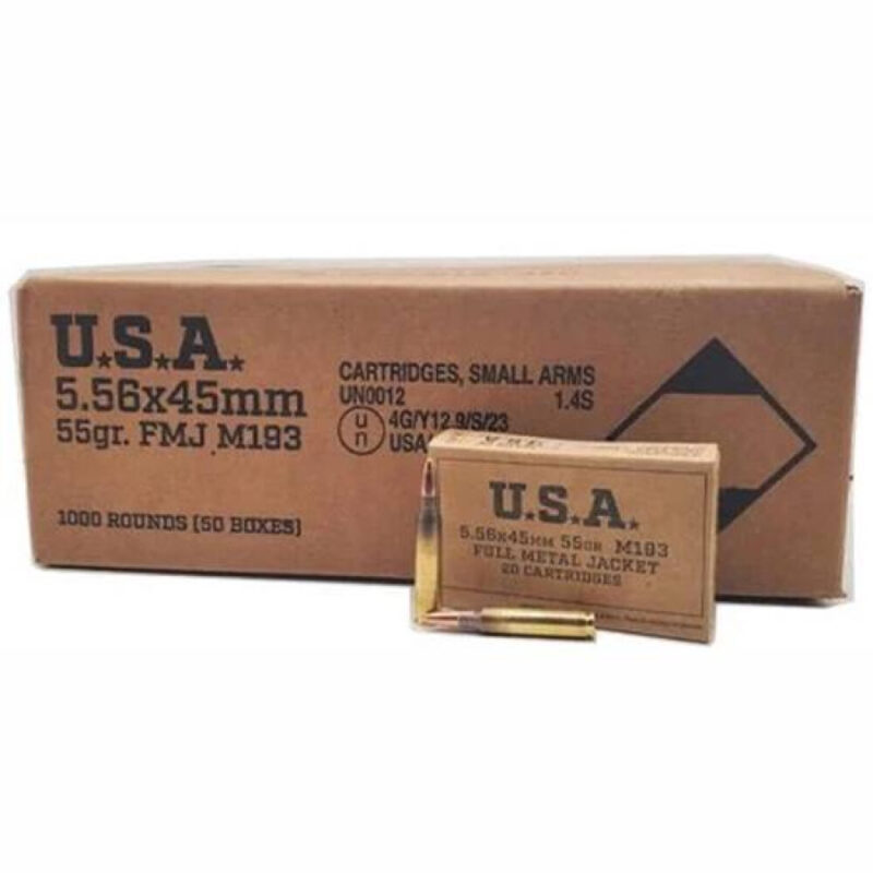 PMC 5.56 55GR FMJ AMMO 1000RDS