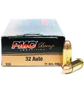 PMC 32 ACP 71GR FMJ AMMO 50RDS