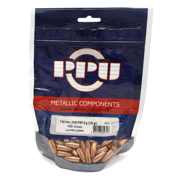 PPU 7.62X39MM 123GR 100CT BULLETS