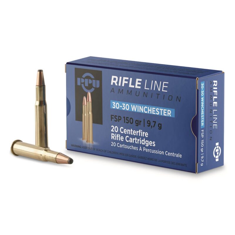 PPU 30-30 WINCHESTER 150gr FSP AMMO 20RDS