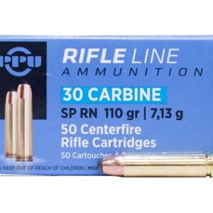 PPU 30 CARBINE 110GR SP AMMO 50RDS