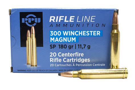 PPU 300 WINCHESTER MAG SP 180GR PPU 300 WINCHESTER MAG SP 180GR AMMO 20RDS