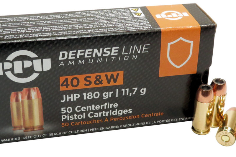PPU 40 S&W 180GR JHP AMMO 50RDS