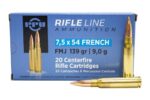 PPU 7.5 X 54 FRENCH 139GR FMJ AMMO 20RDS