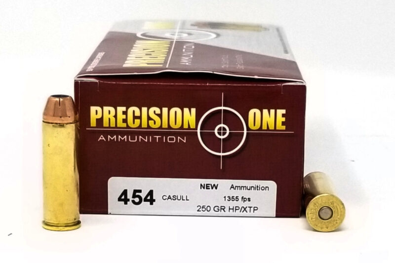 PRECISION ONE 454 CASULL 250 GR HPXTP PRECISION ONE 454 CASULL 250GR HP/XTP AMMO 50RDS