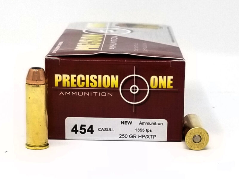 PRECISION ONE 454 CASULL 250GR HP/XTP AMMO 50RDS
