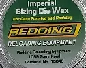 REDDING IMPERIAL DIE WAX 2OZ