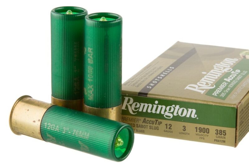 REMINGTON 12GA 3" 1900FPS 385GR ACCUTIP SLUGS 5RDS