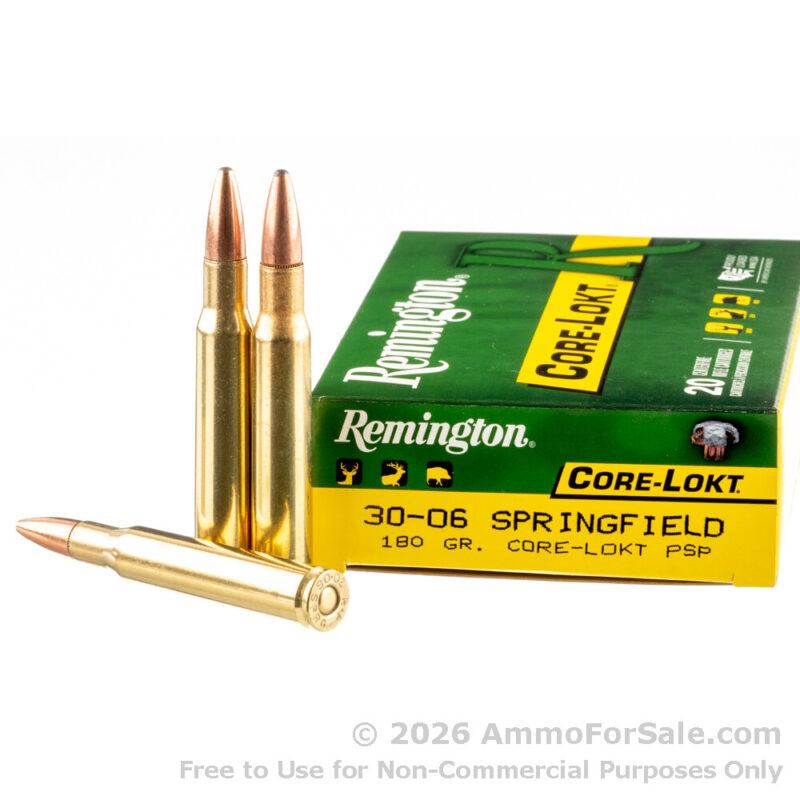 REMINGTON CORE LOKT 30-06 SPRG 180GR PSP AMMO 20RDS