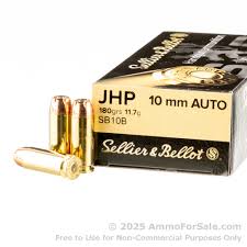 S&B 10MM 180GR JHP AMMO 50RDS