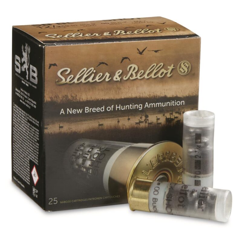 S&B 12GA 2-34 00BUCK 25CT